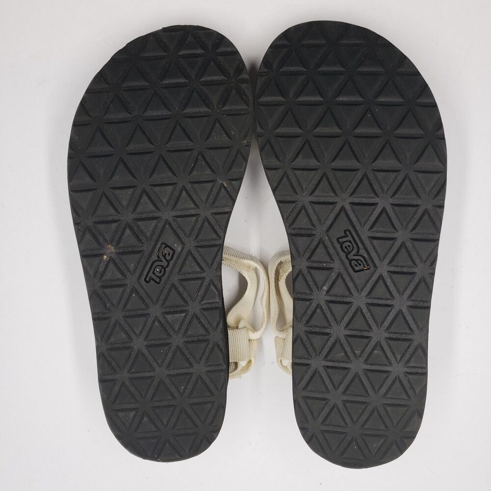 Teva Midform Universal Platform Sandals Womens 8 White Black Strappy Retro - Picture 14 of 14
